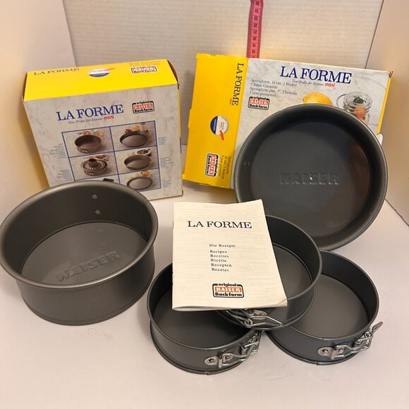 🍰 Kaiser La Forme Springform Pan Set (6) | 4 Mini + 2 Large | Made in Germany | - Picture 3 of 7